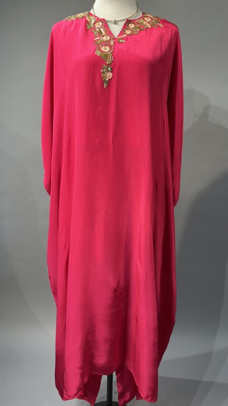 Zehra Fuchsia Pink Kaftan