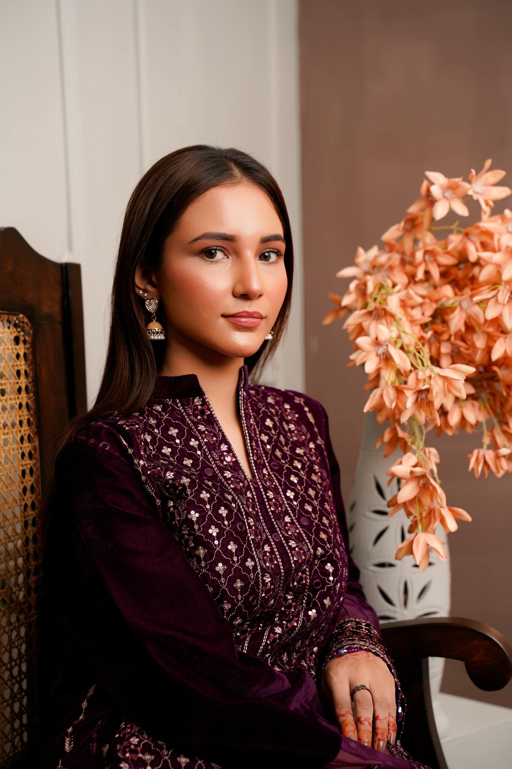 Maroon designer suit