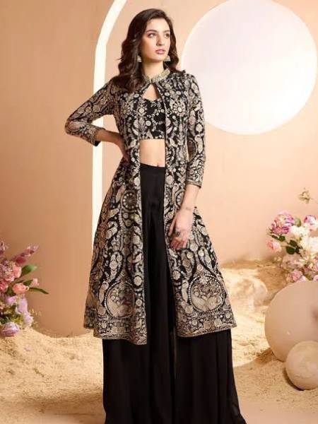 black designer dress